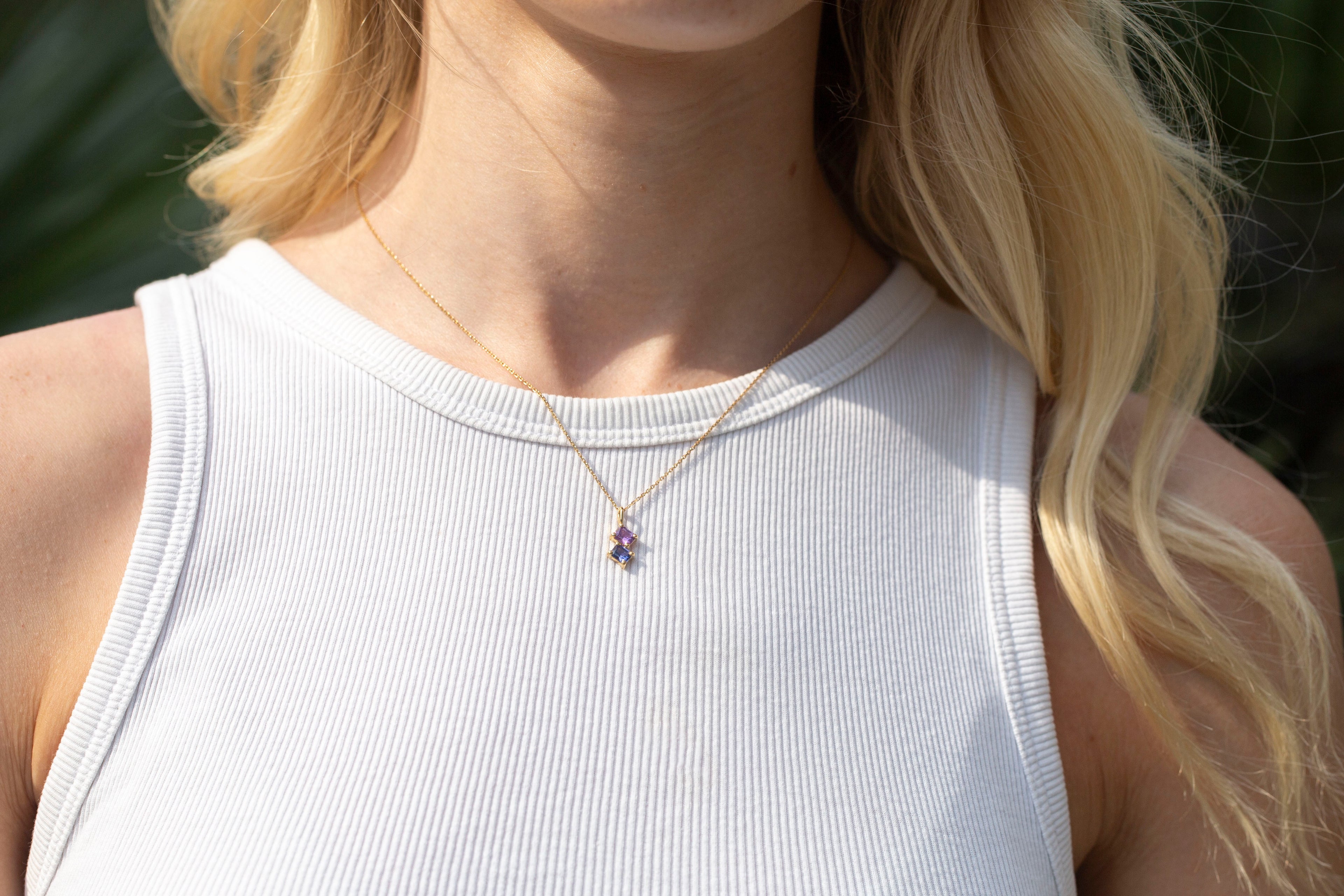 Collier Dièdre Saphirs