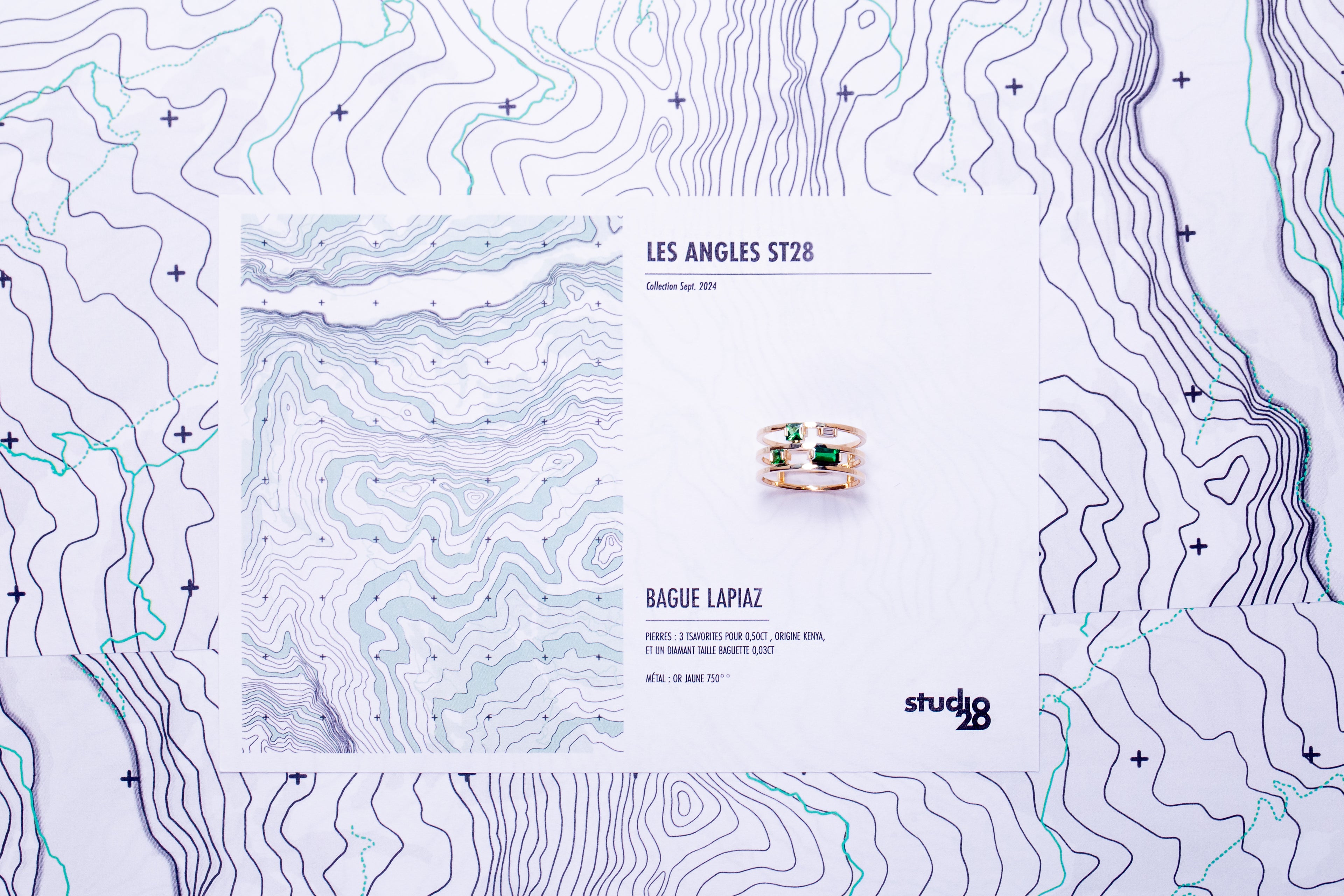 Bague Lapiaz Tsavorite Diamant