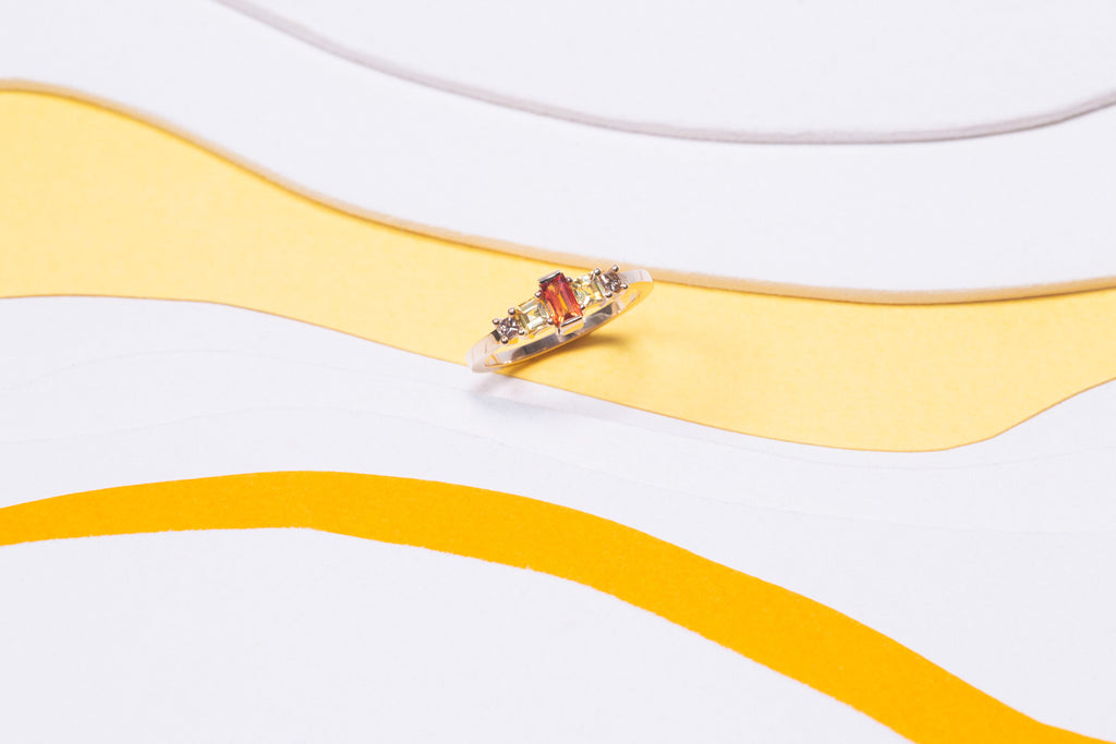 Bague Phénomène Saphir Orange
