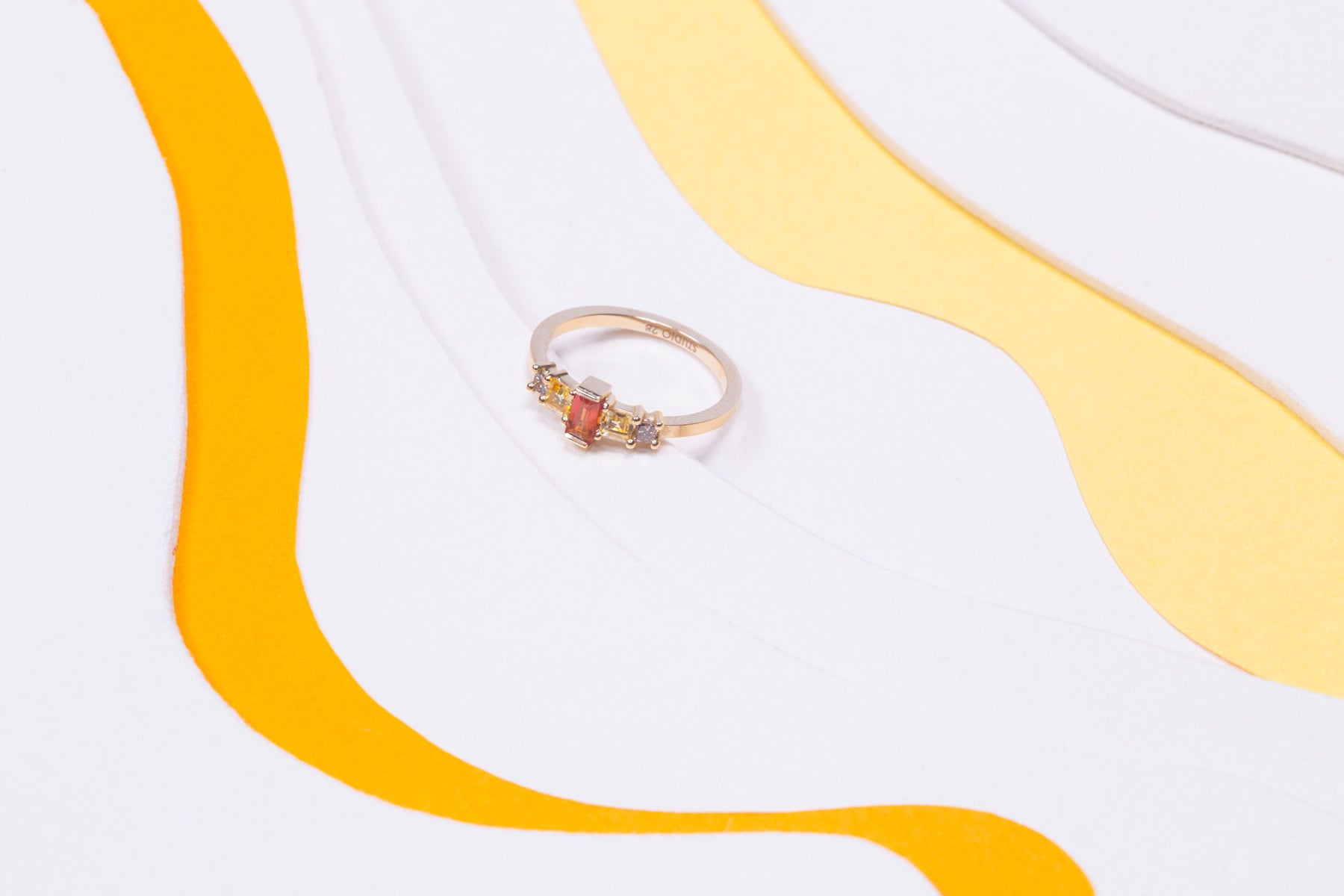 Bague Phénomène Saphir Orange