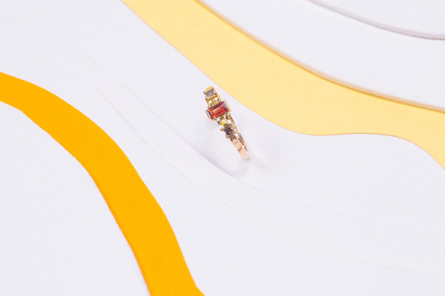 Bague Phénomène Saphir Orange