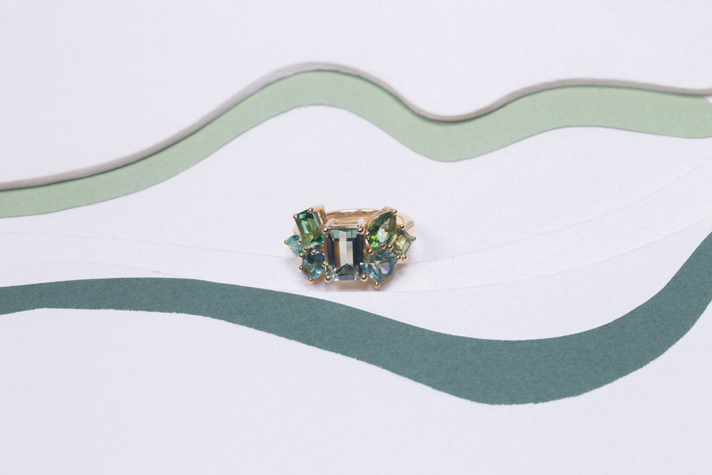 Bague Glacier Prasiolite