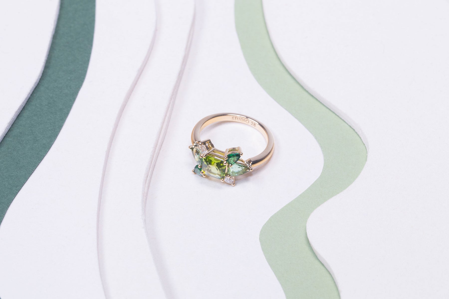 Bague Mini Glacier Verte