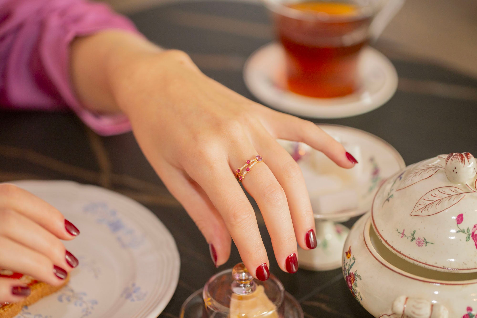 Bague Sakura 5 & Diamants