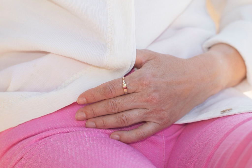 Bague Phénomène Saphir Orange