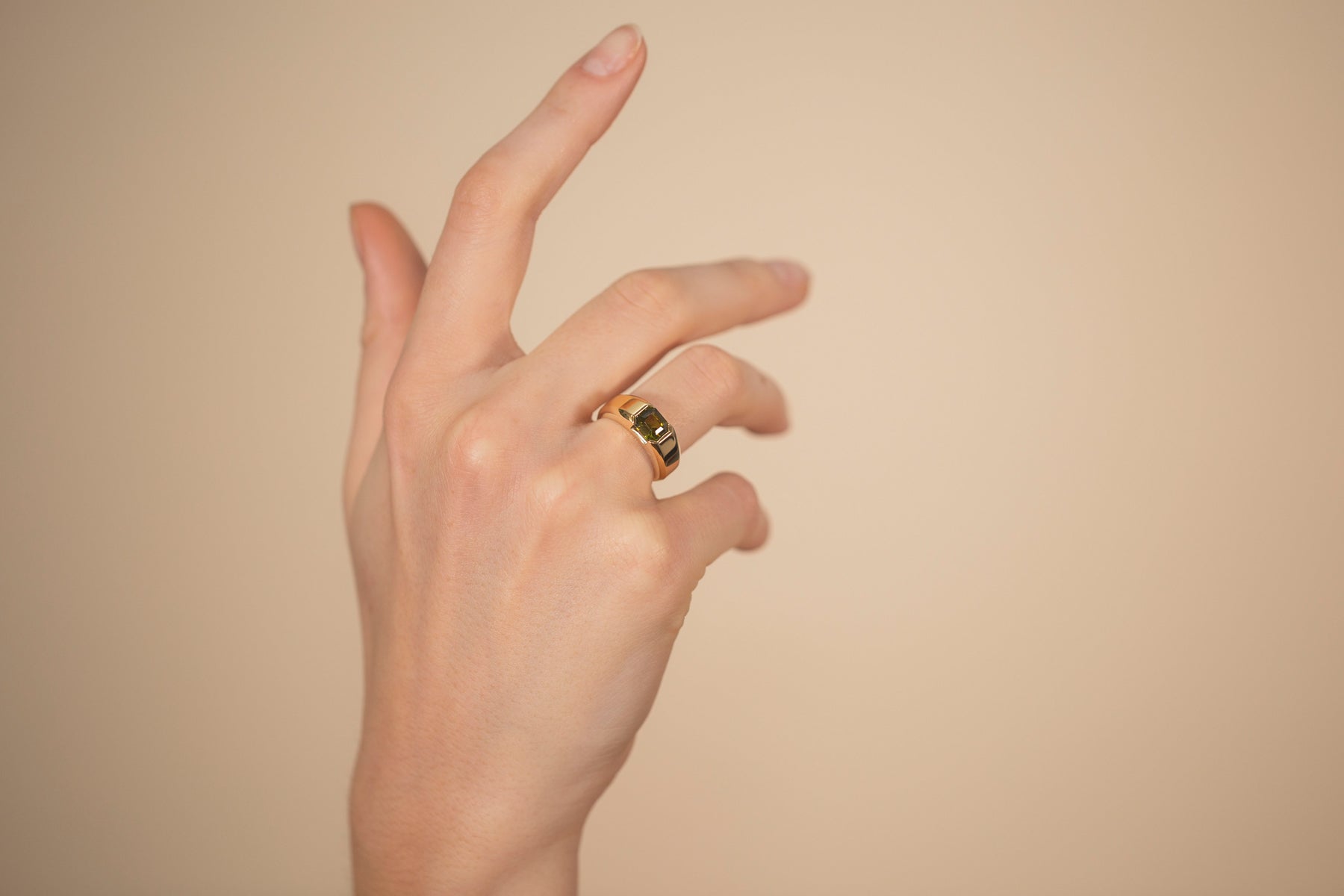 Bague Phénomène Chevalière Péridot