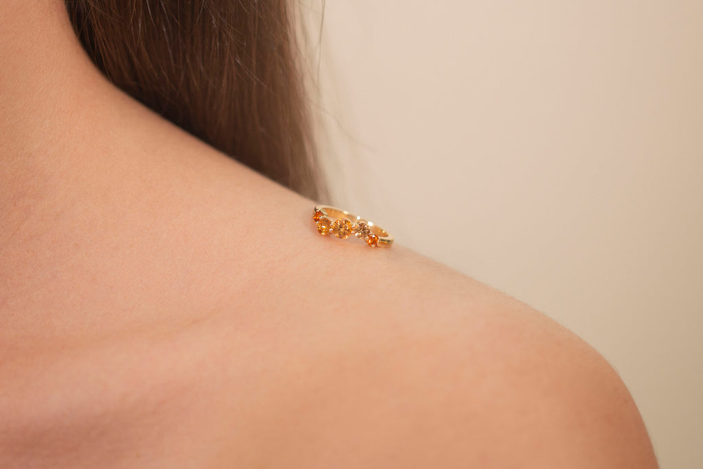 Bague Relief Grenat