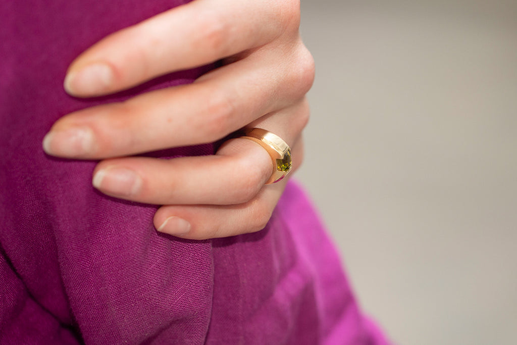 Bague Phénomène Chevalière Péridot