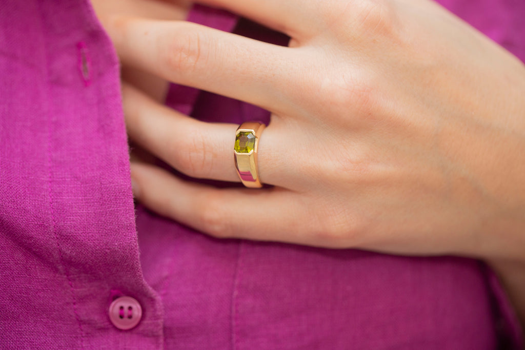 Bague Phénomène Chevalière Péridot