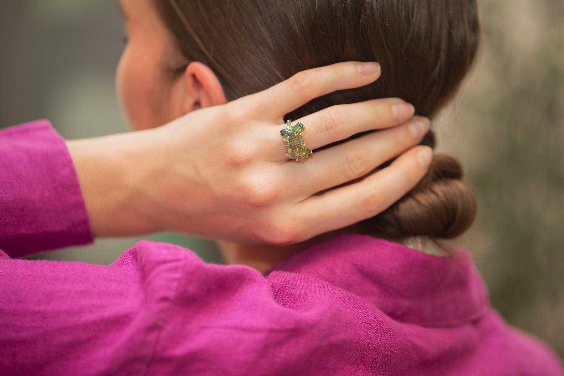 Bague Glacier Prasiolite
