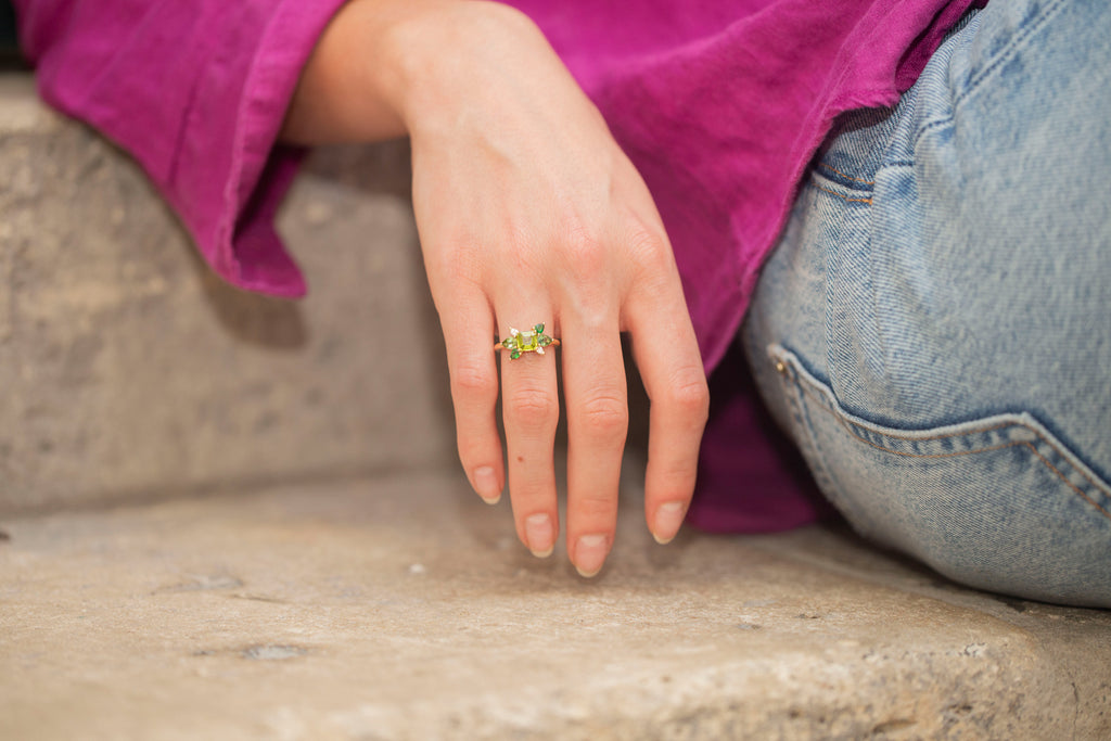 Bague Mini Glacier Verte