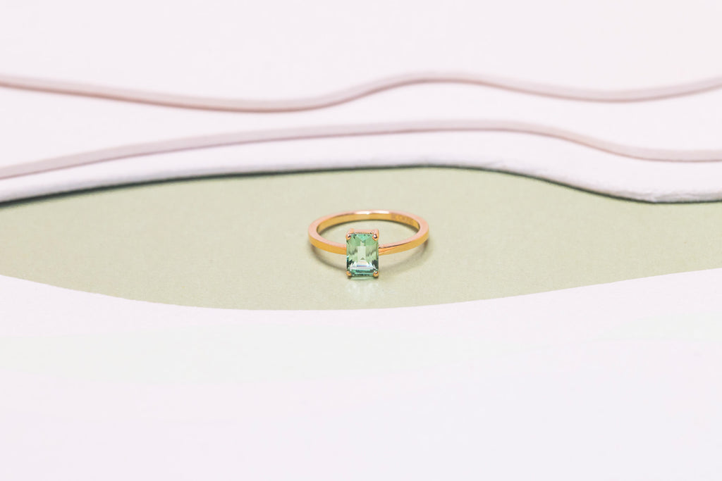 Bague Monolithe Tourmaline Verte 3