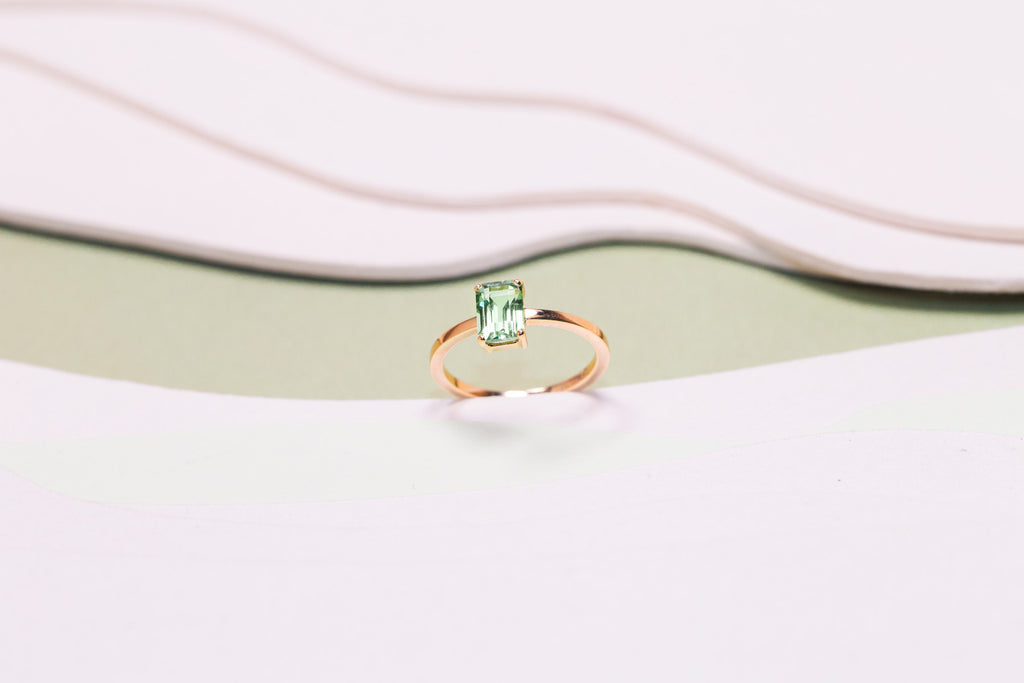 Bague Monolithe Tourmaline Verte 3