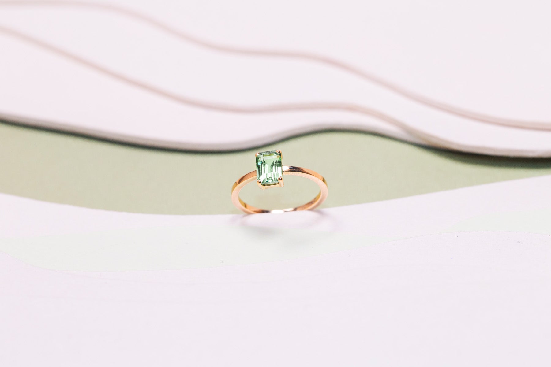 Bague Monolithe Tourmaline Verte 3