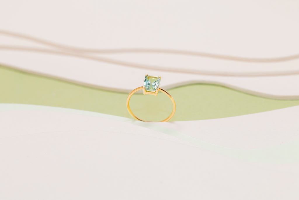 Bague Monolithe Béryl Vert
