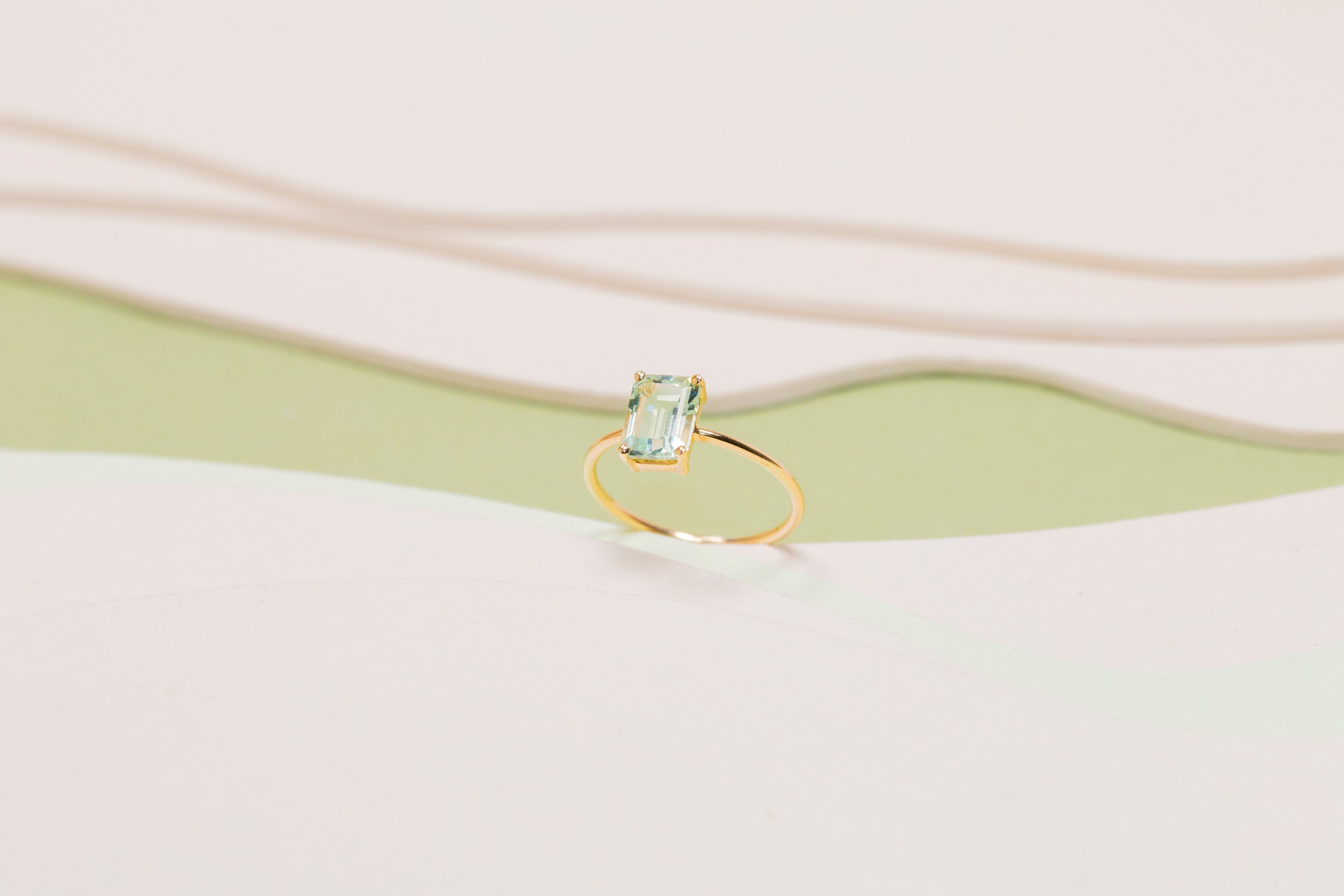 Bague Monolithe Béryl Vert
