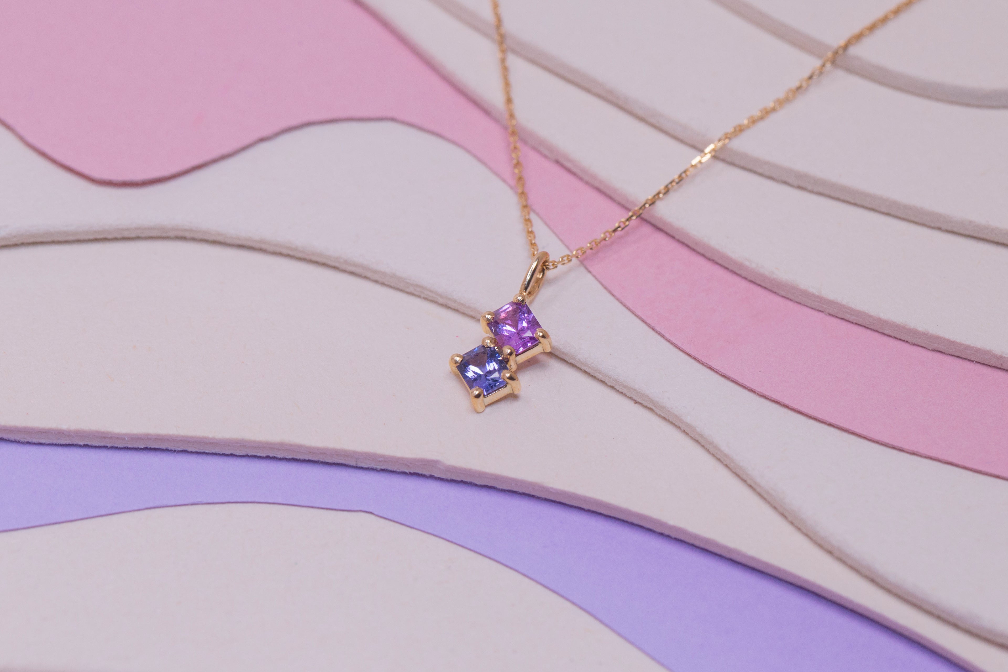 Collier Dièdre Saphirs