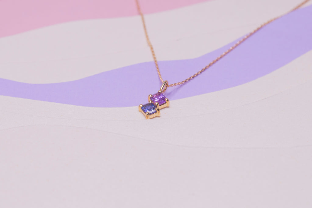 Collier Dièdre Saphirs