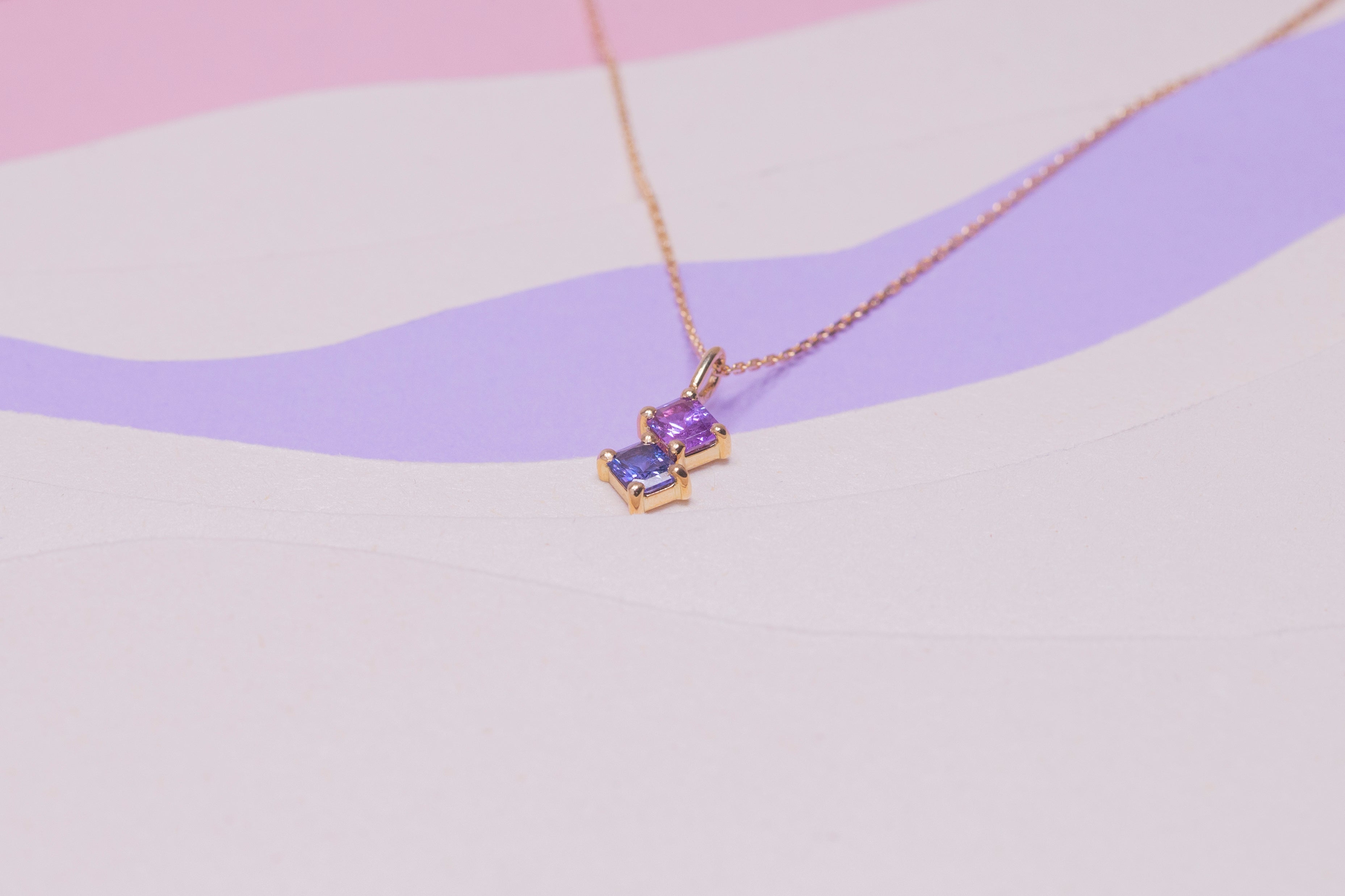 Collier Dièdre Saphirs
