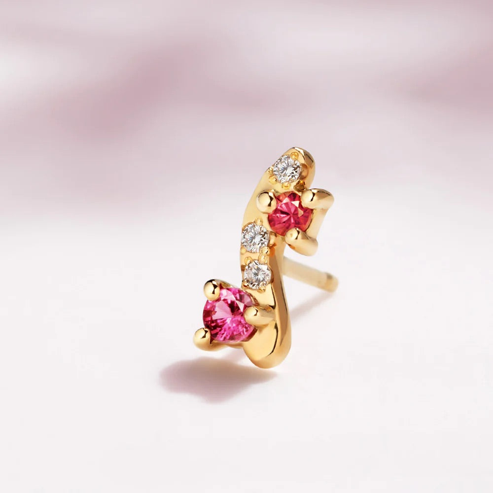 Boucle d'oreille Sakura
