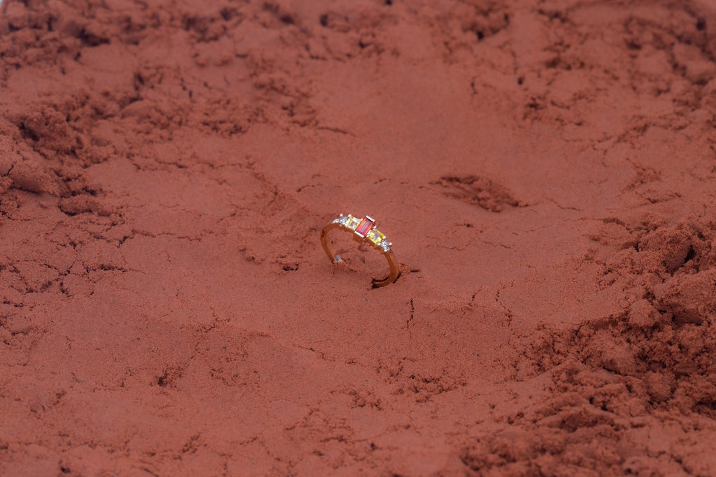Bague Phénomène Saphir Orange