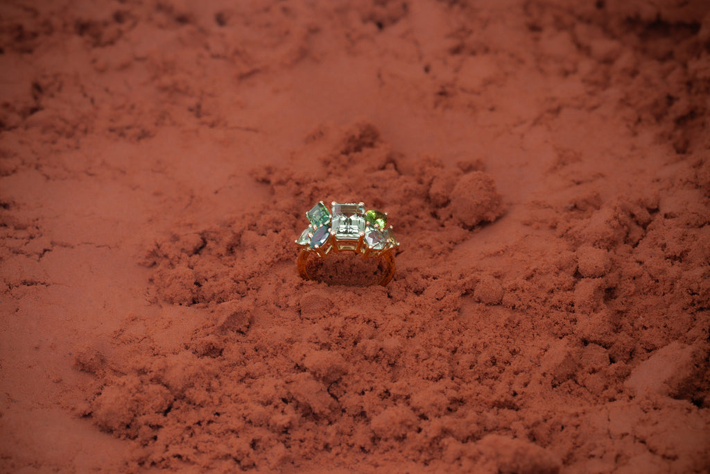 Bague Glacier Prasiolite