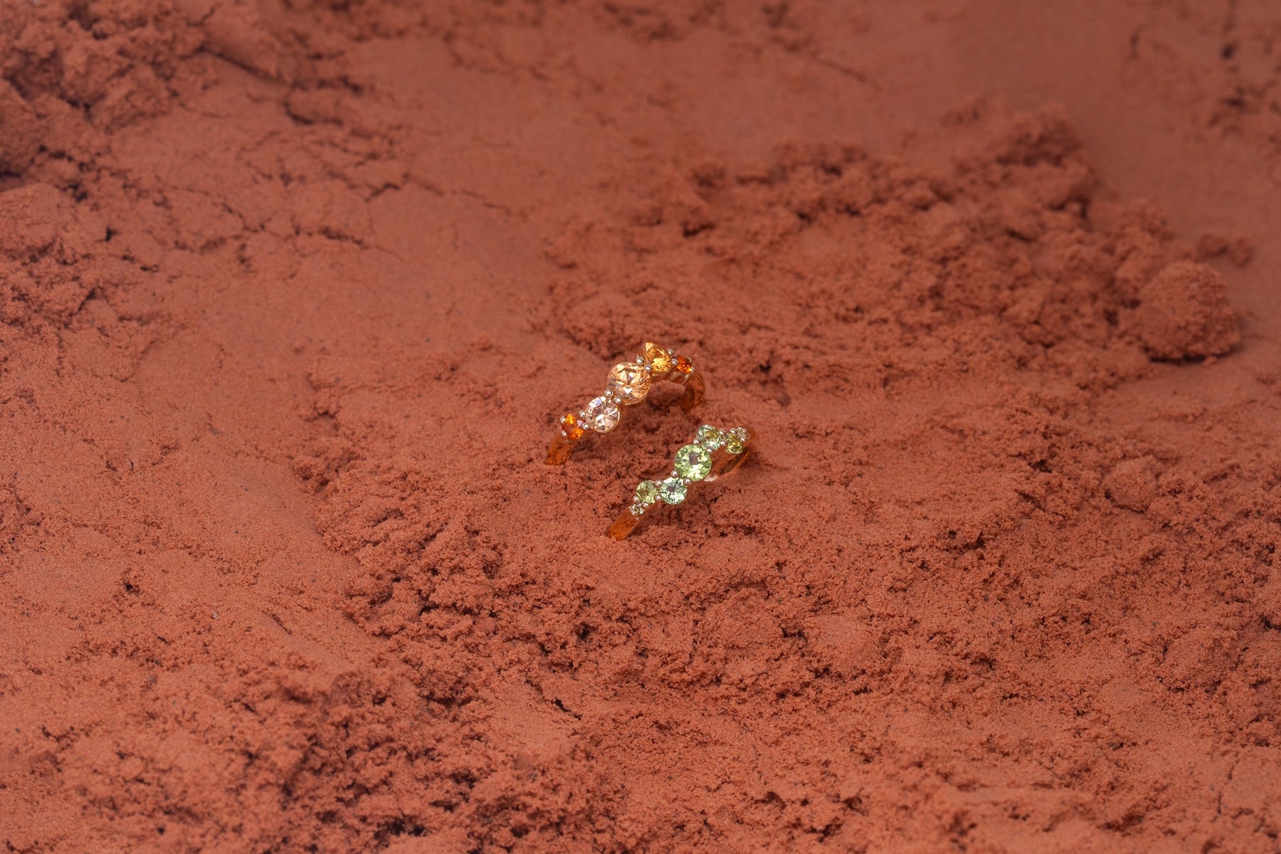 Bague Relief Grenat