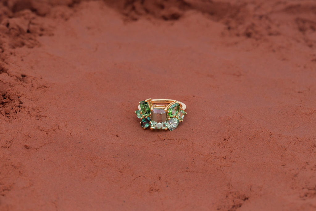 Bague Glacier Prasiolite