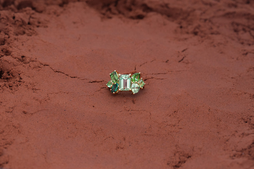 Bague Glacier Prasiolite