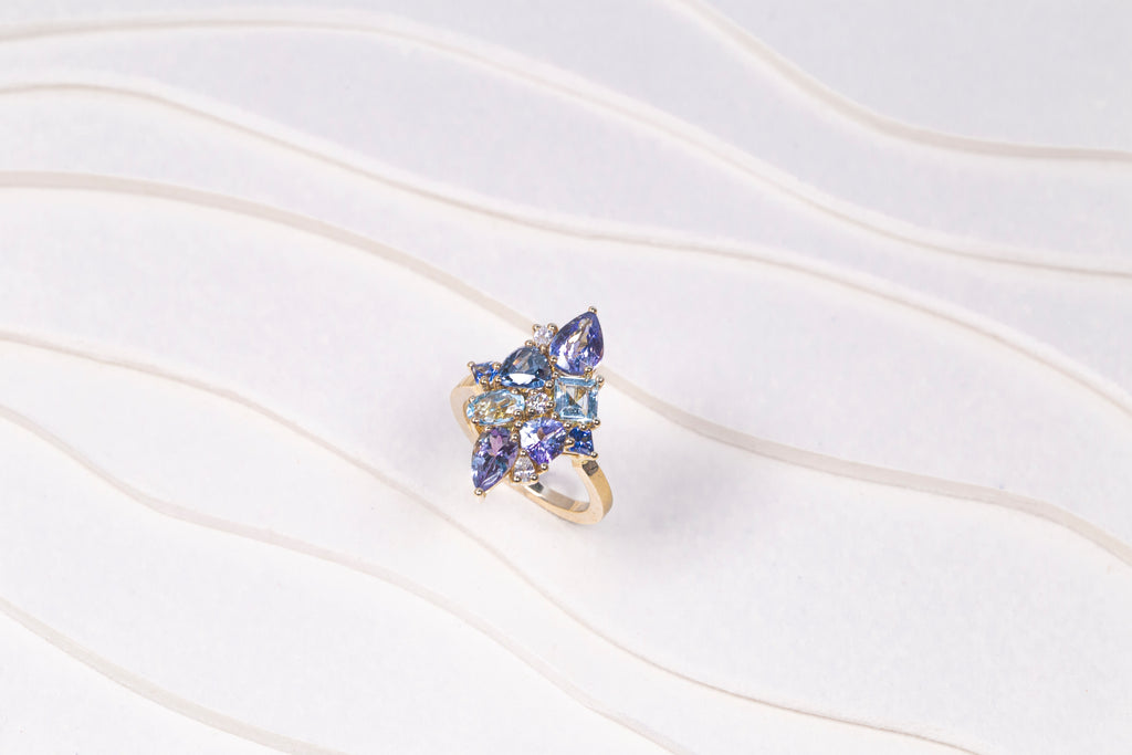 Bague Aurore Bleu