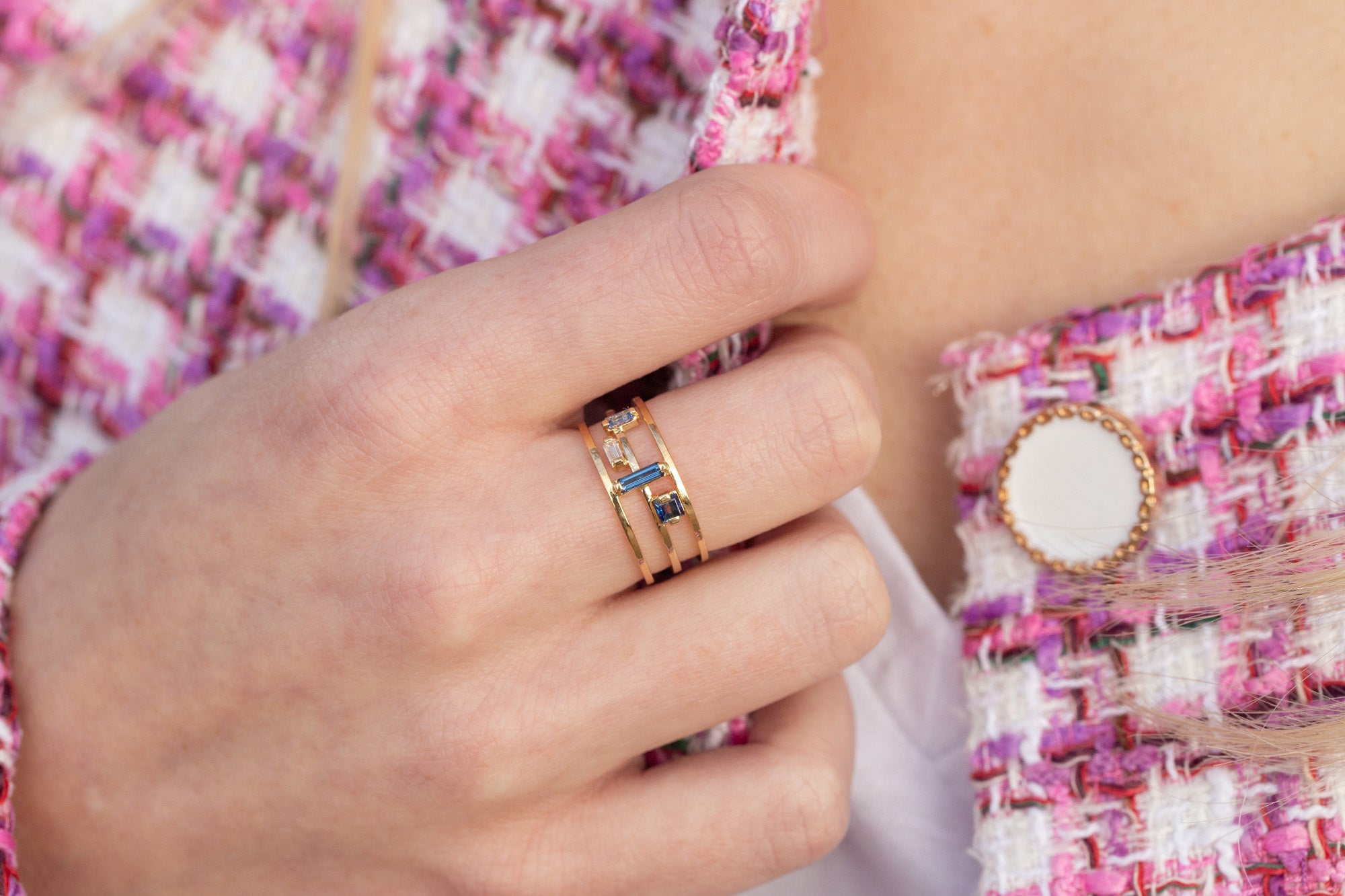 Bague Lapiaz Saphirs Diamant