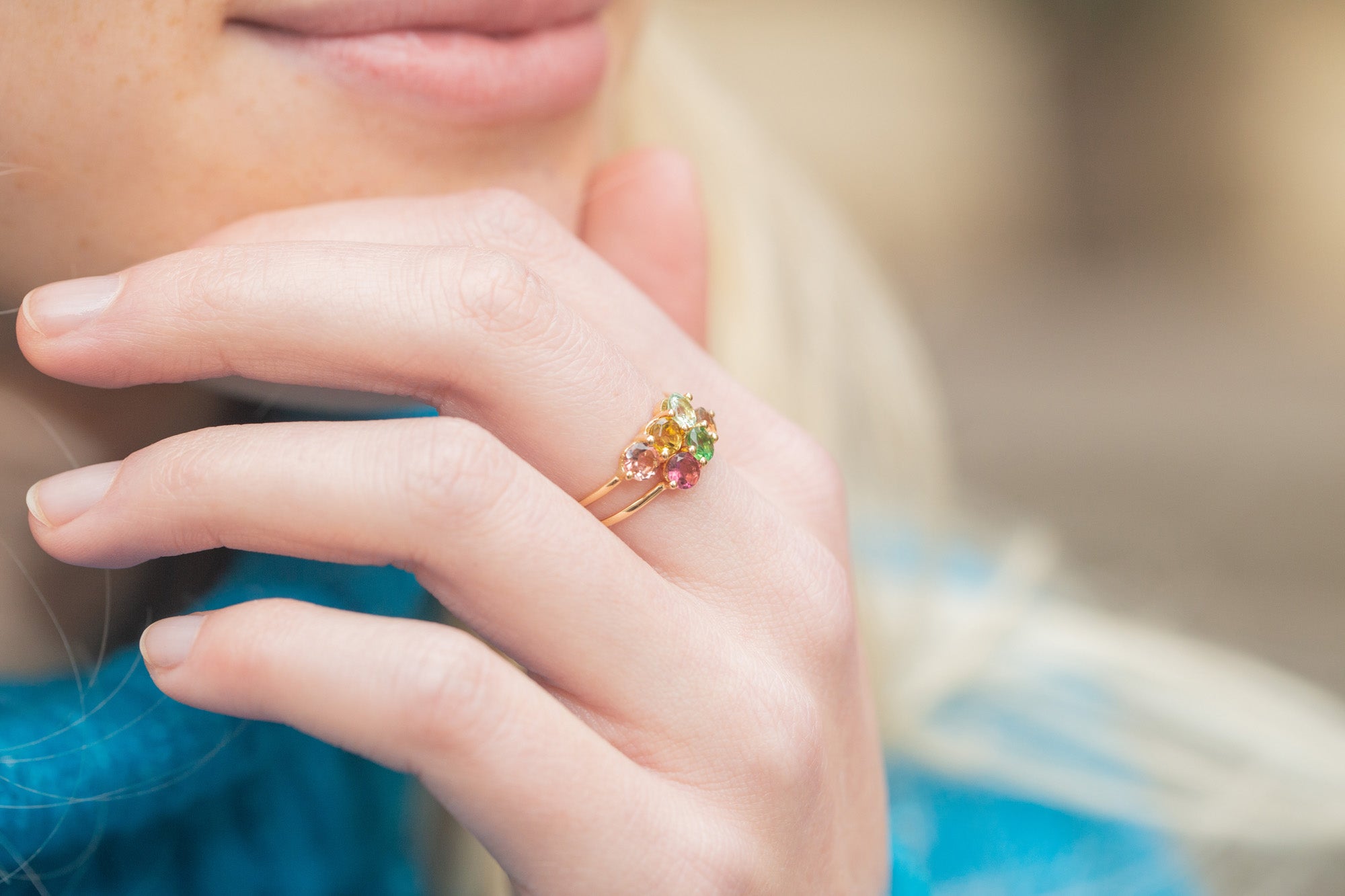 Bague Cascade Tourmalines