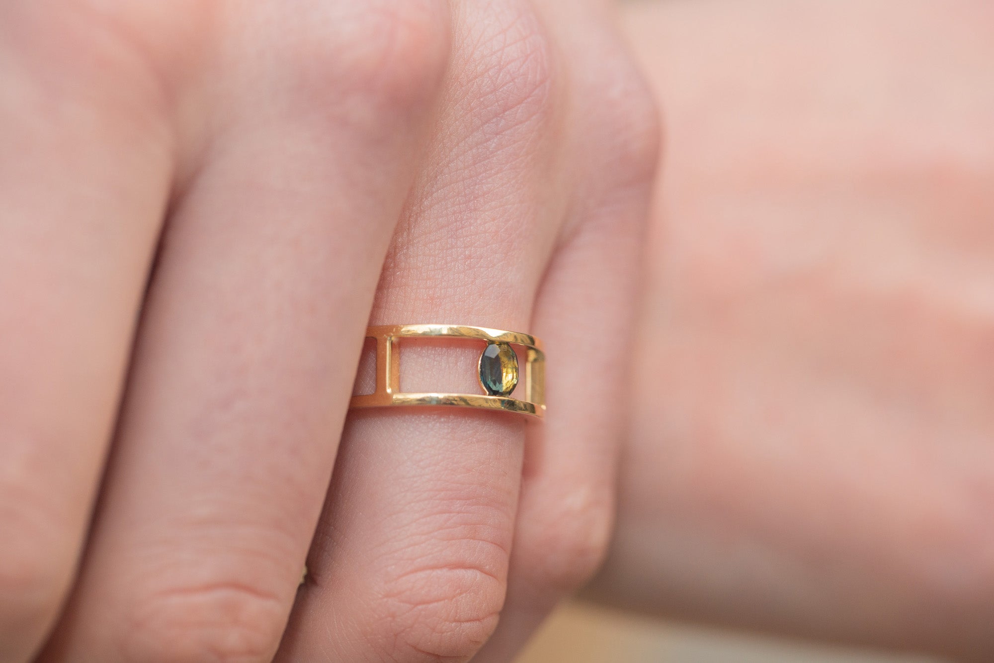 Bague Phénomène Saphir bicolore