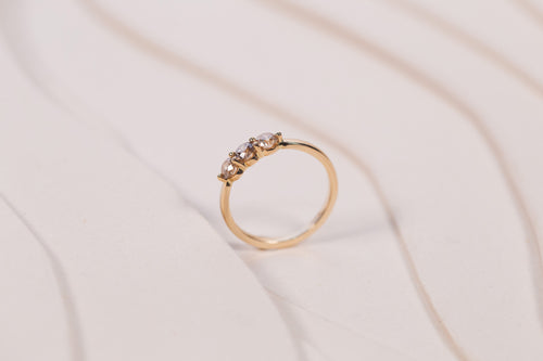 Bague Cascade Diamants Bruns
