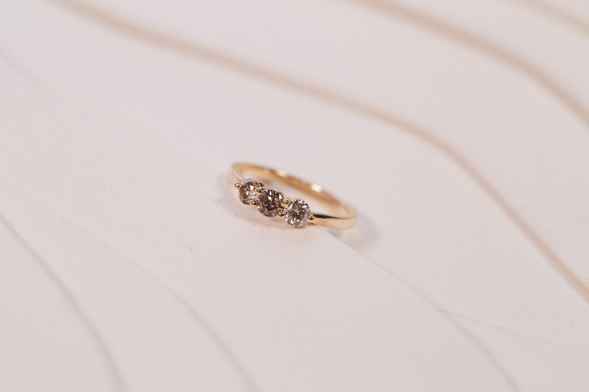 Bague Cascade Diamants Bruns