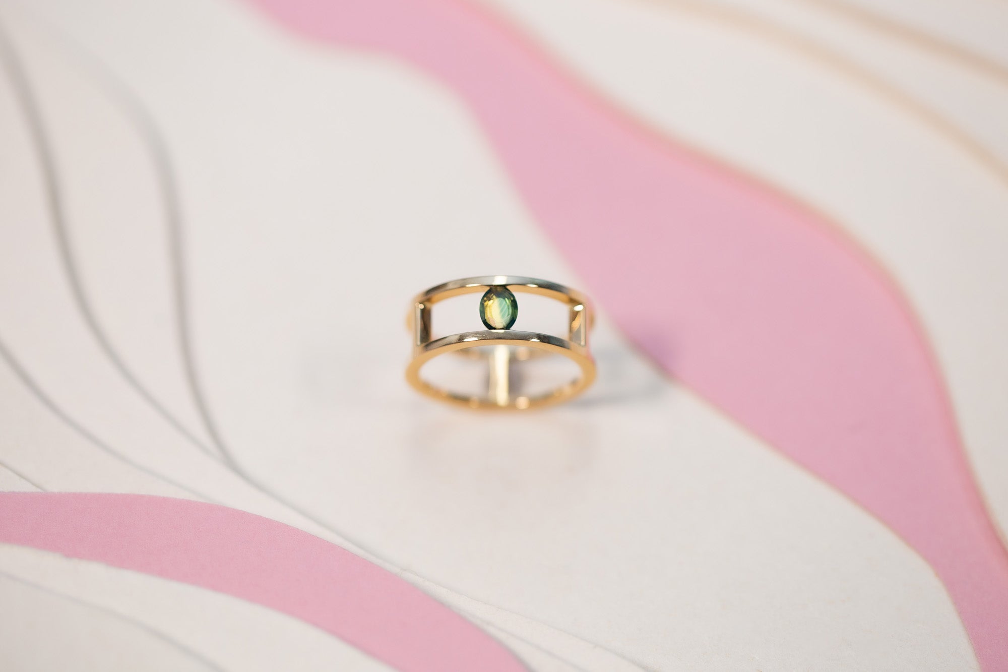 Bague Phénomène Saphir bicolore