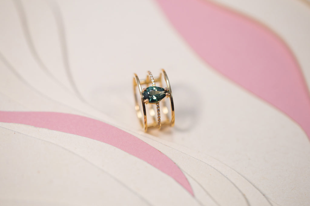 Bague Rimaye Saphir Vert