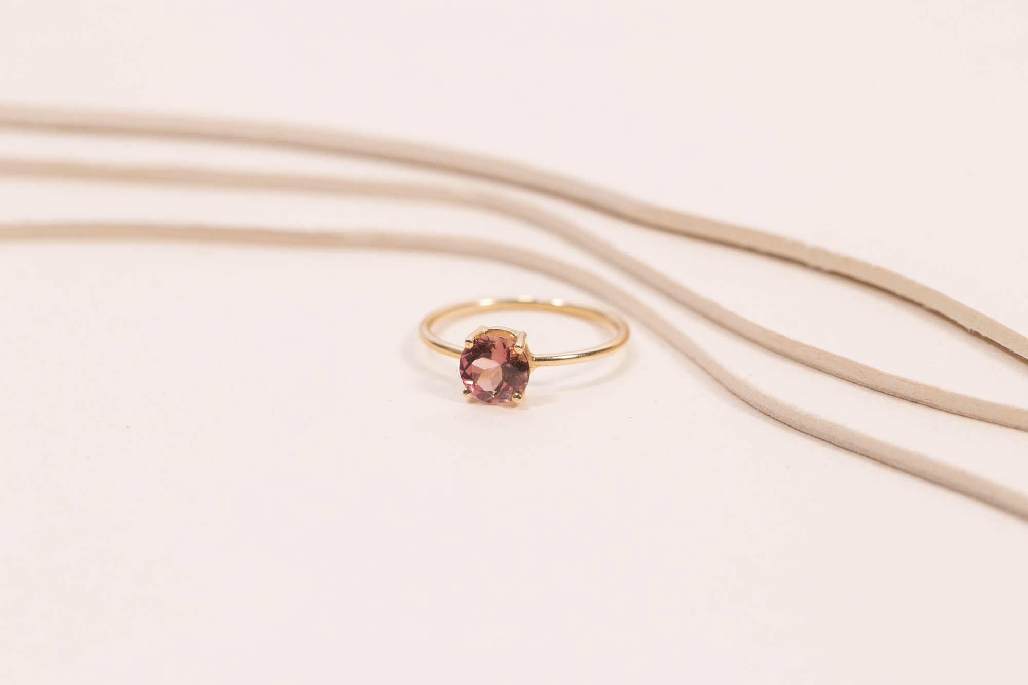 Bague Monolithe Tourmaline Rose
