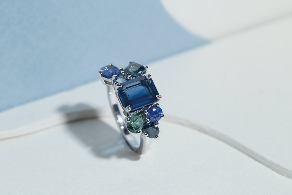 Bague Glacier Saphirs