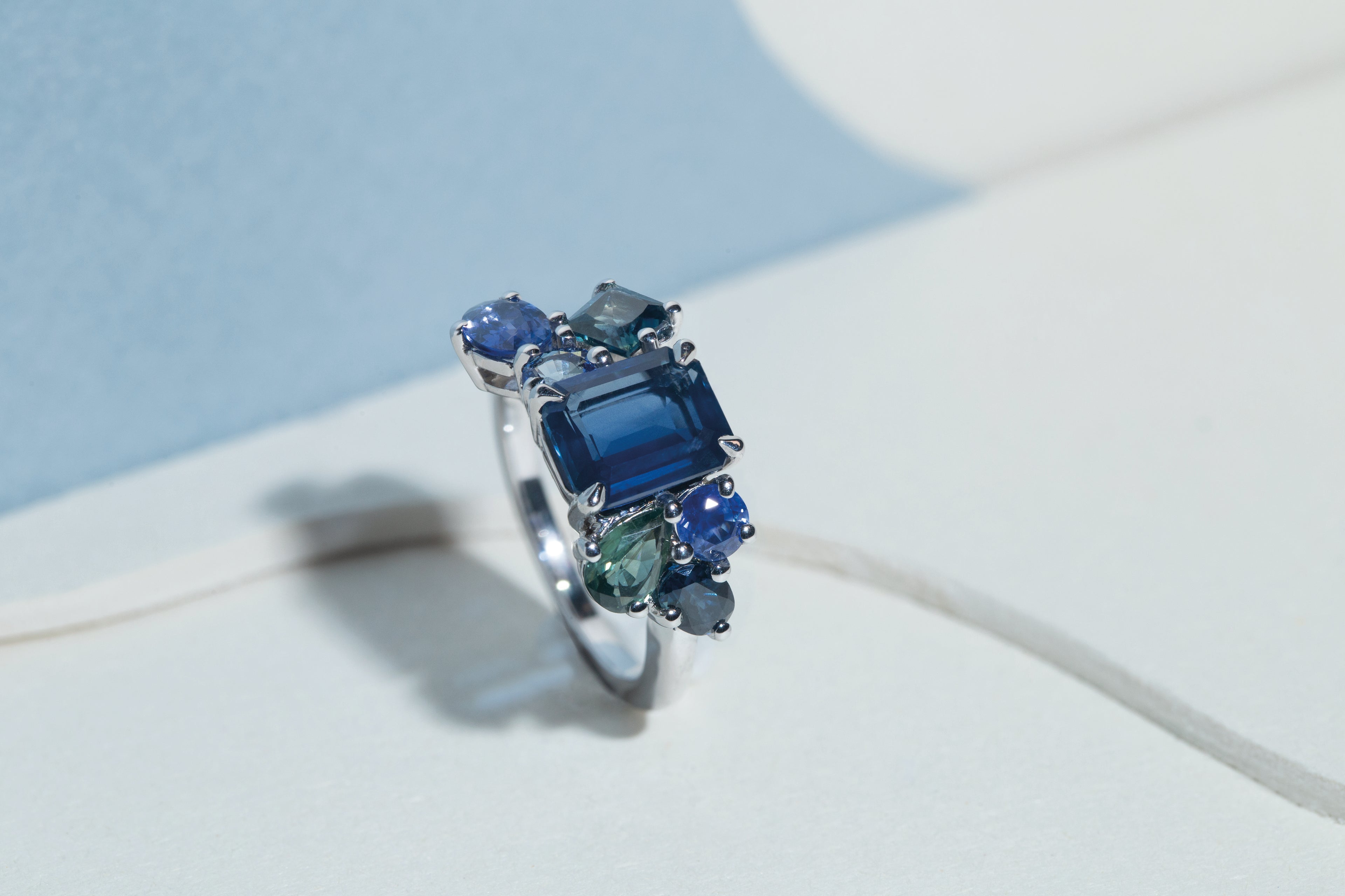 Bague Glacier Saphirs