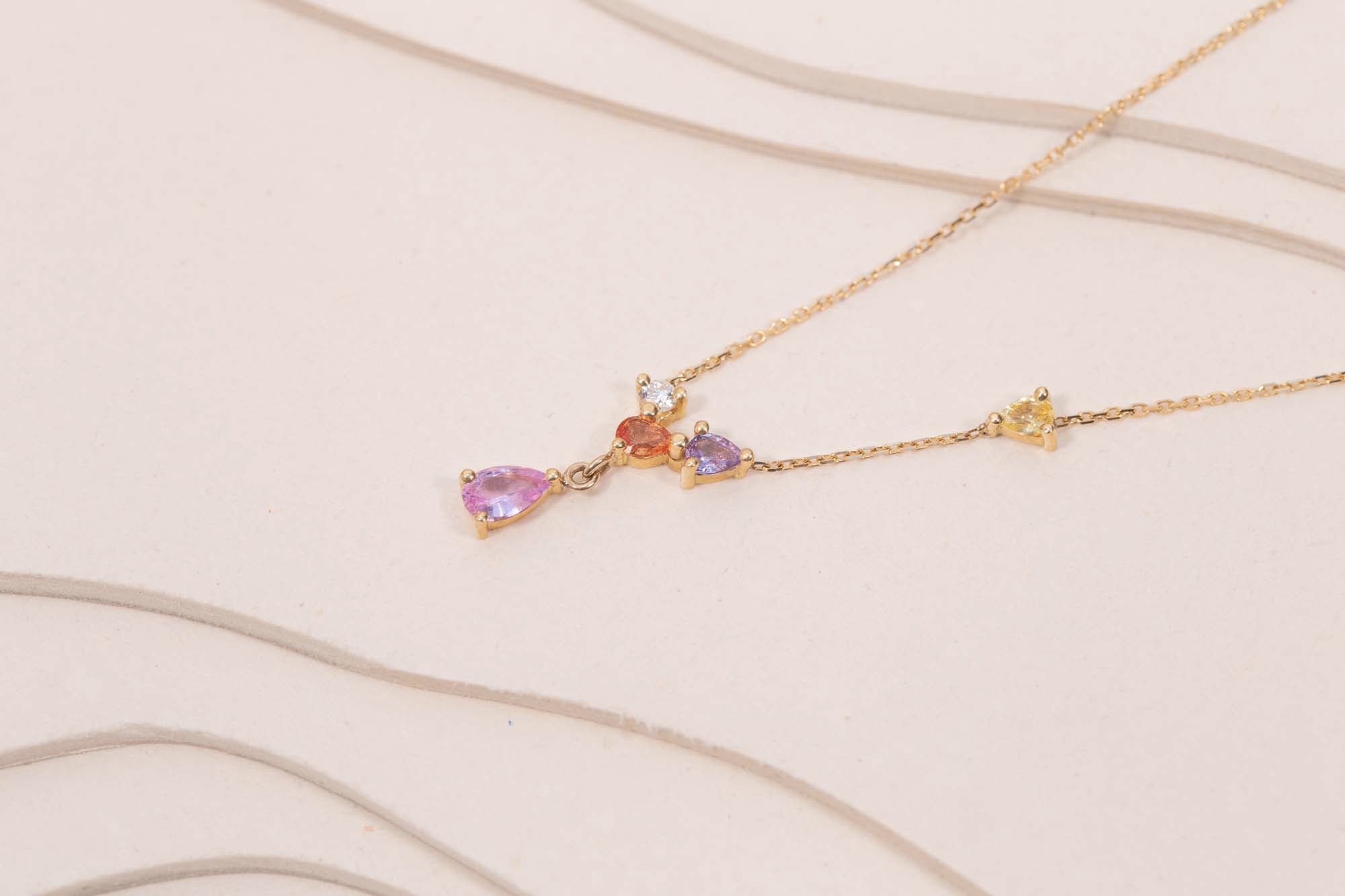 Collier Phénomène Saphir Diamant