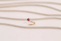 Boucle d'oreille Piton Double Rubis