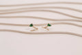 Boucle d'oreille Piton Double Tsavorite