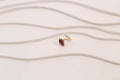 Boucle d'oreille Piton Double Grenat