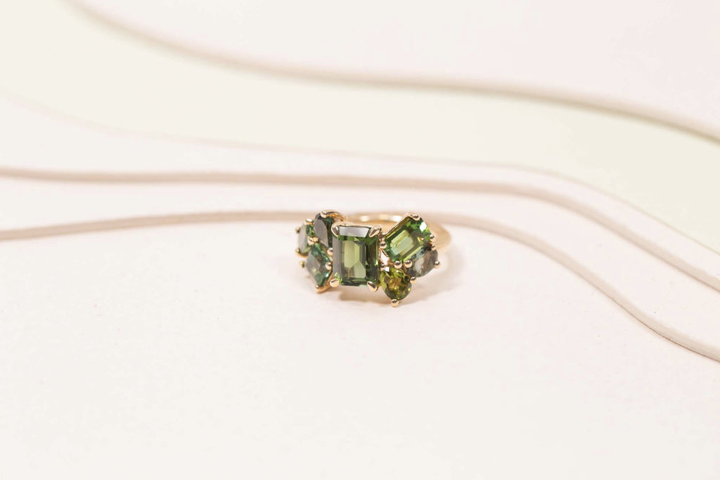 Bague Glacier Tourmalines