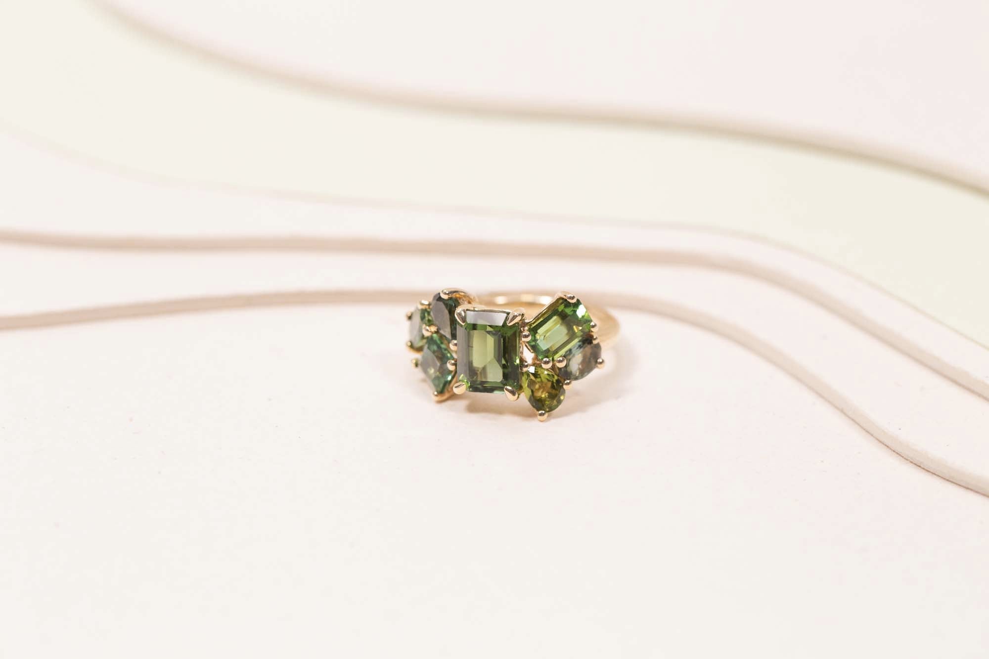 Bague Glacier Tourmalines