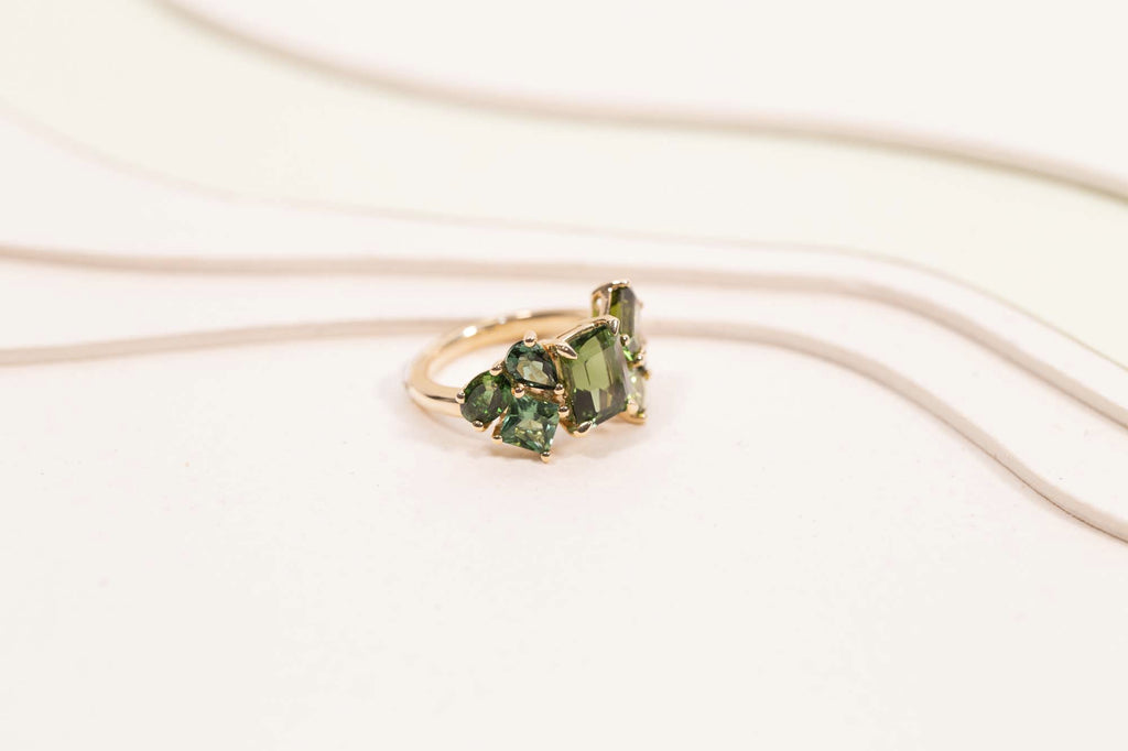 Bague Glacier Tourmalines