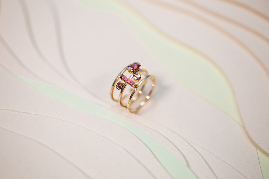 Bague Lapiaz Grenats